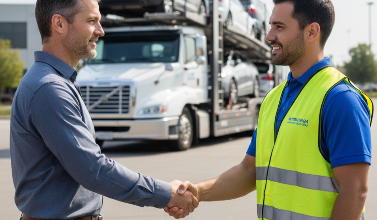 Booking car transport service from New York to Ohio