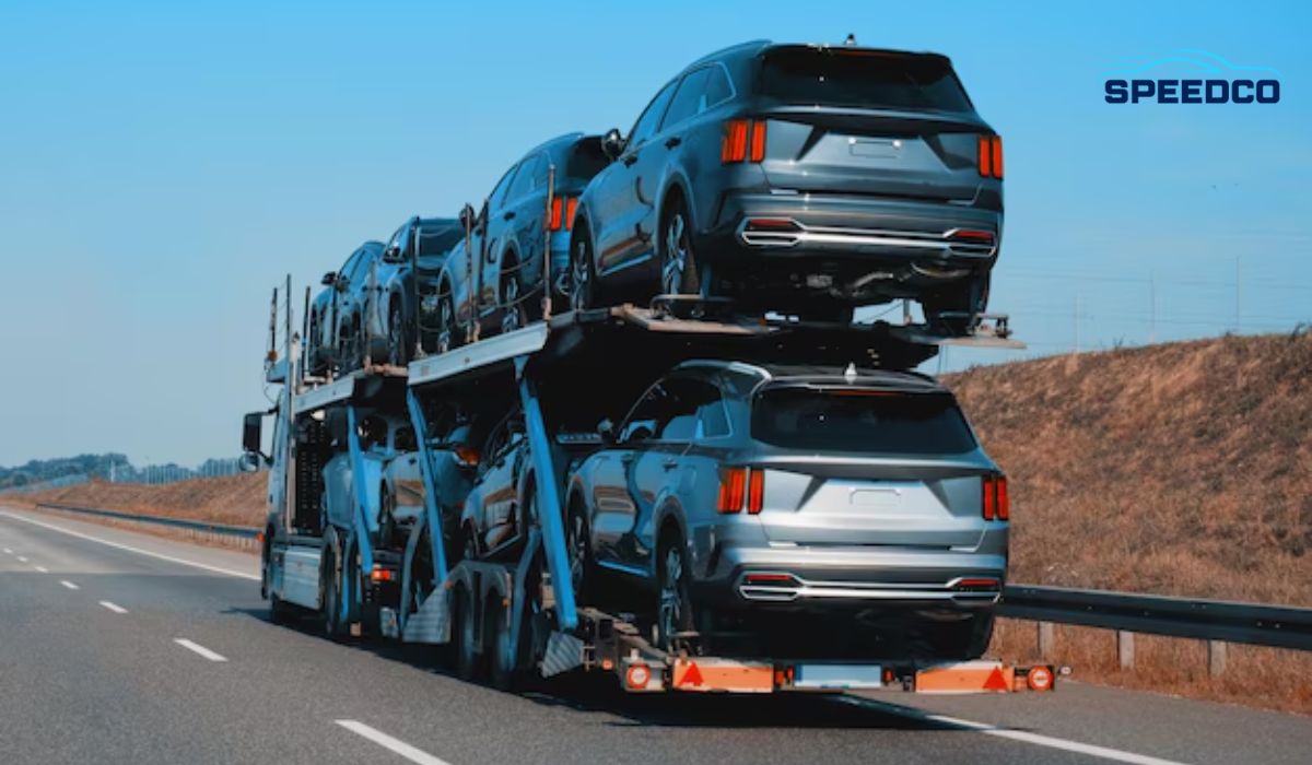 Car Carrier Traveling Cross-Country from Missouri to California