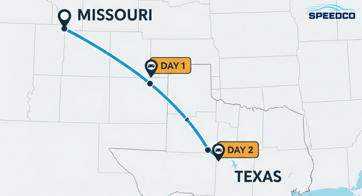 Estimated Transit Time for Missouri to Texas Car Shipping Estimated Transit Time for Missouri to Texas Car Shipping