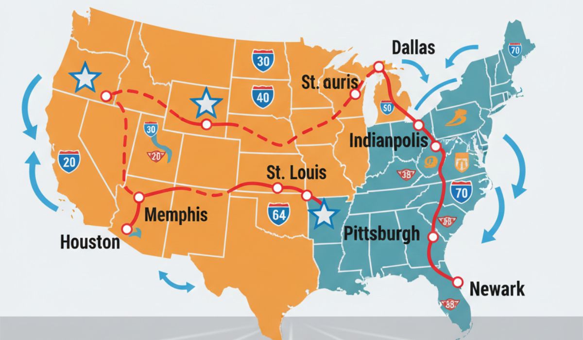 Major Texas to New Jersey Car Shipping Routes Major Texas to New Jersey Car Shipping Routes