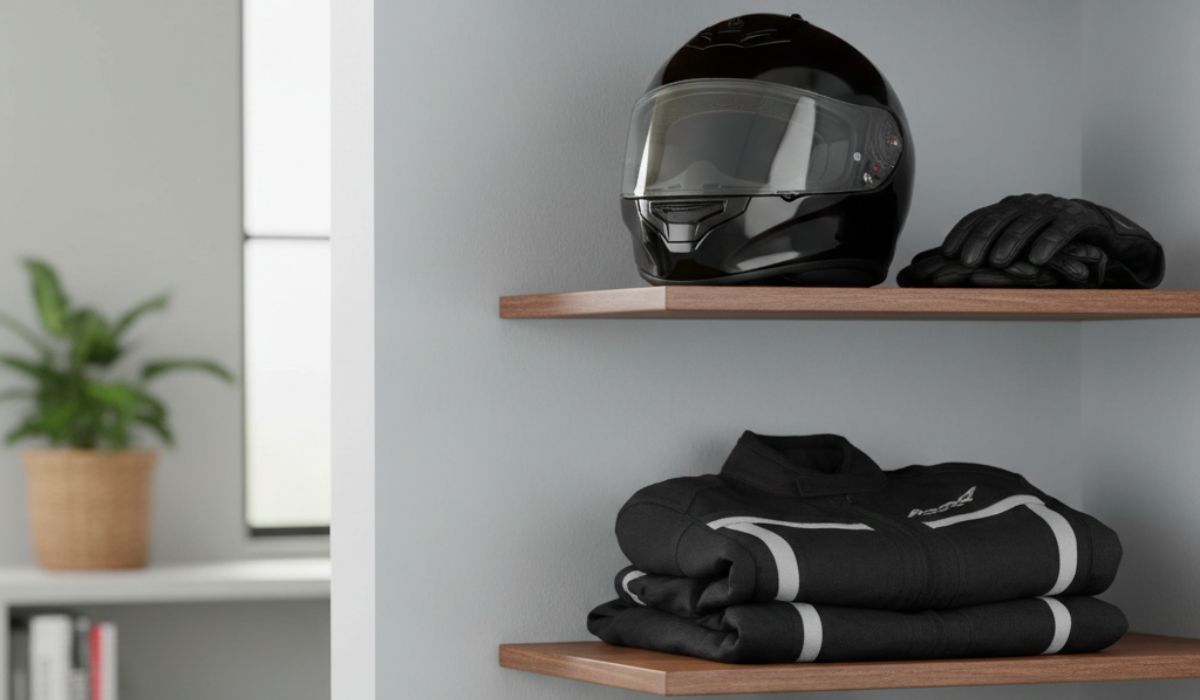 Storing motorcycle gear and riding equipment safely during winter Storing motorcycle gear and riding equipment safely during winter