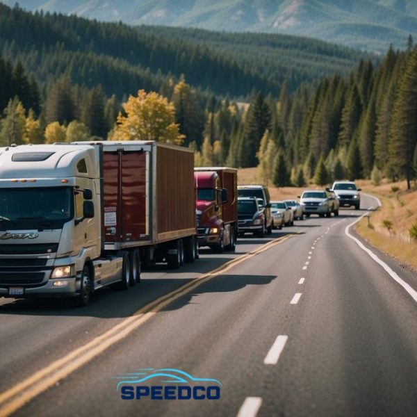 Vehicle being loaded onto enclosed carrier showing open vs enclosed car shipping options