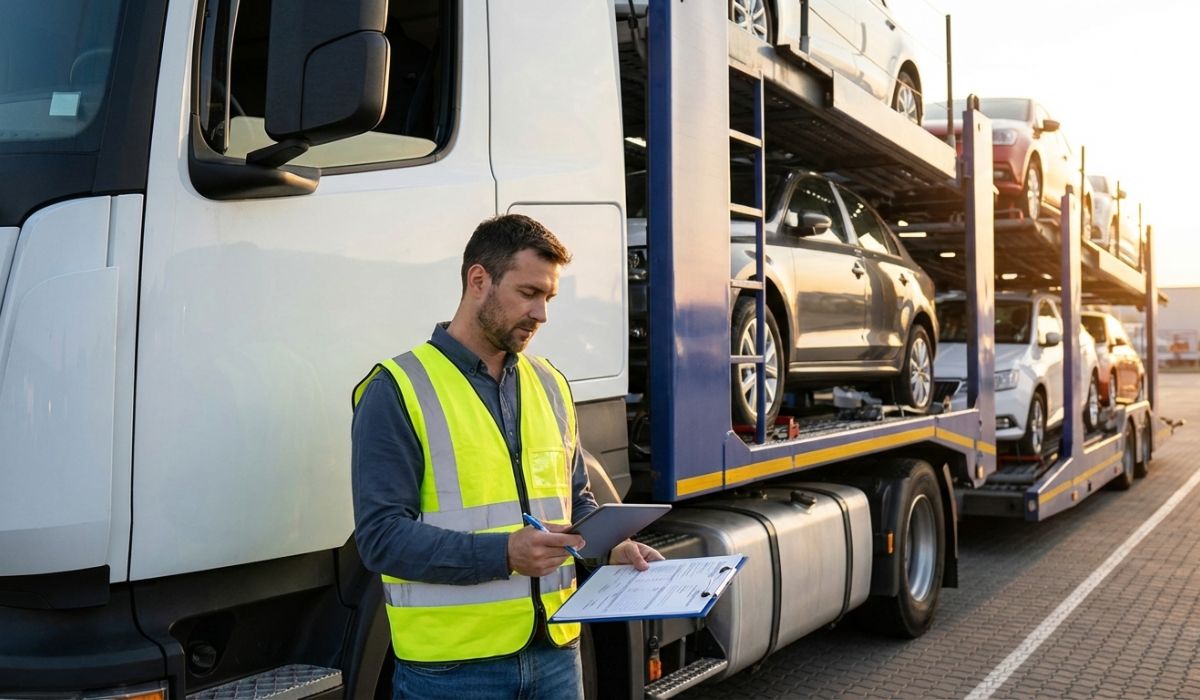 Vehicle inspection process before interstate car shipping from New York to Wyoming