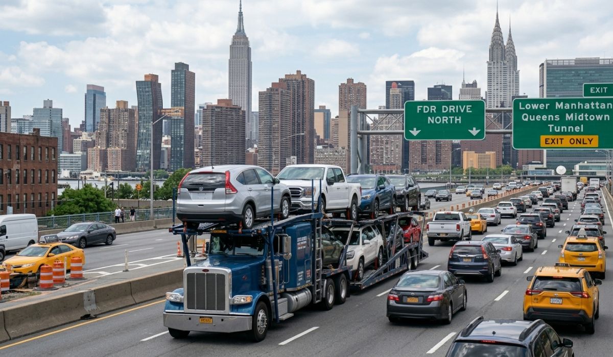 car shipping from new york city transport truck