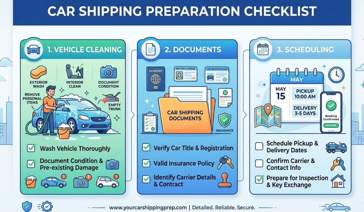 Checklist for smooth New Jersey to Georgia auto transport preparation