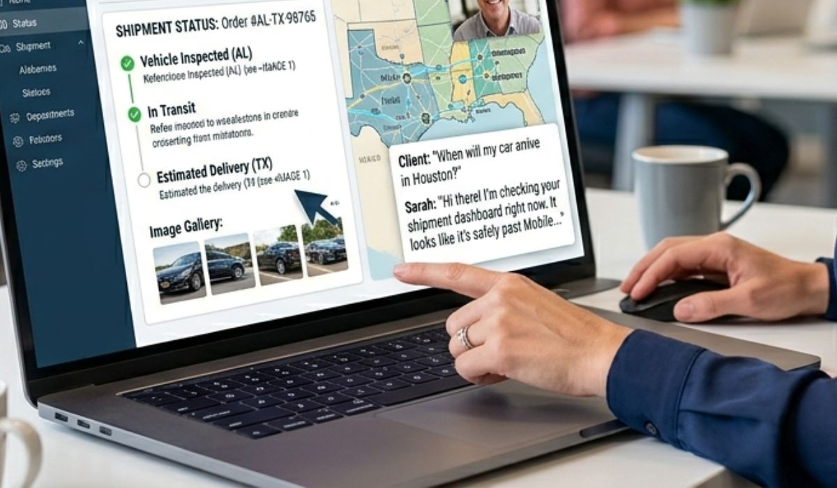 Contact SpeedComd for Alabama to Texas auto transport with instant quotes and support