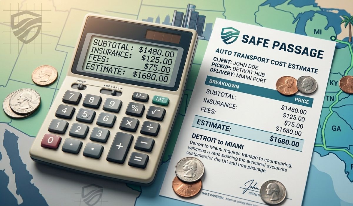 Cost breakdown of michigan to florida auto transport shipping rates and pricing estimate
