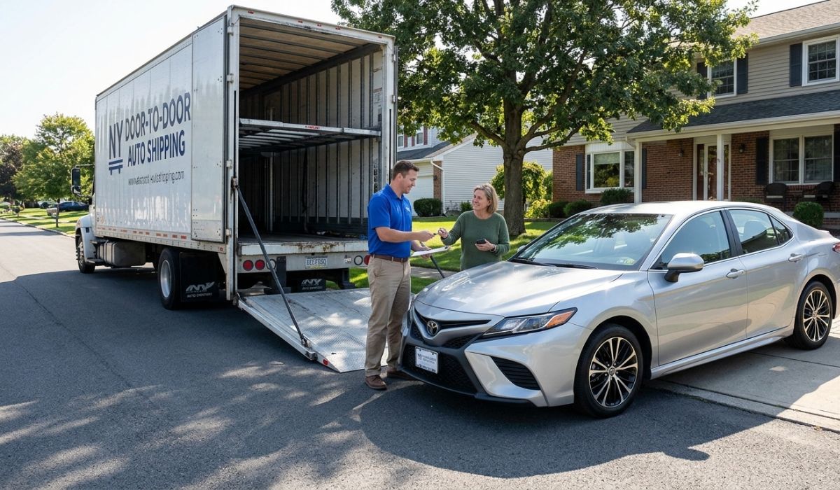 Door-to-door car delivery service in New York.