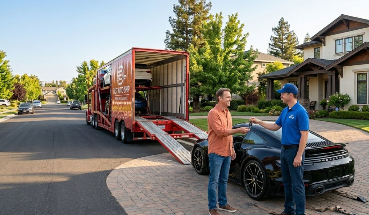 Door to door car shipping California to Michigan delivery at customer home
