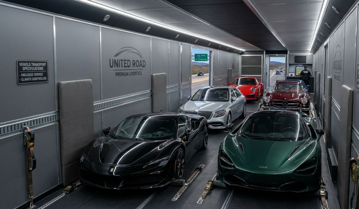 Enclosed auto transport for luxury car shipping