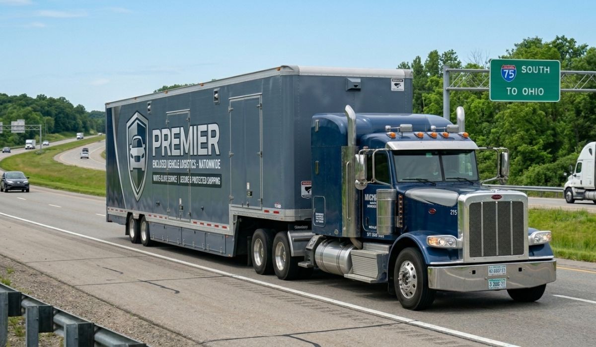 Enclosed auto transport for secure vehicle shipping