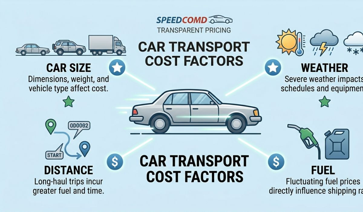 Factors affecting car shipping cost from Florida to Kansas