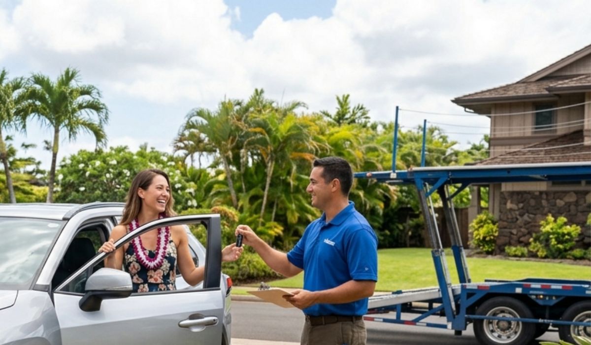 Final delivery in Hawaii after Delaware to Hawaii auto transport