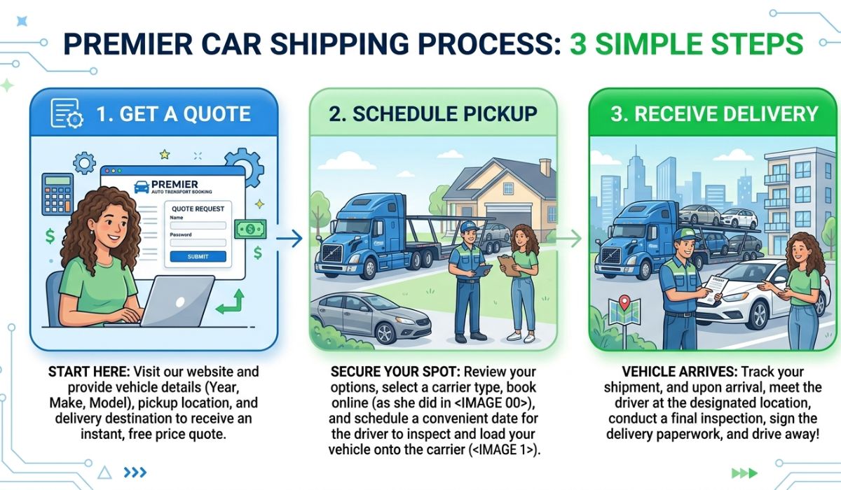 how alabama to new york car shipping works step by step