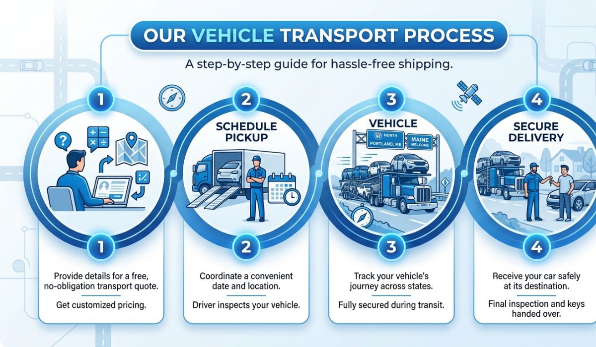 car shipping process steps from iowa to new york auto transport
