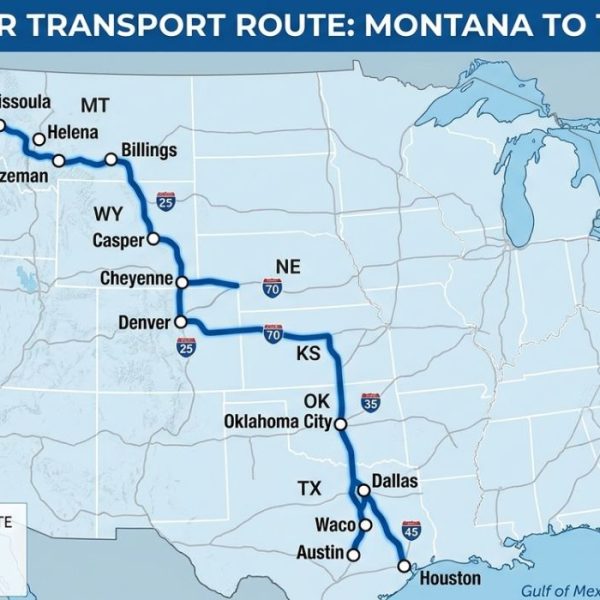 Montana to Texas Car Shipping