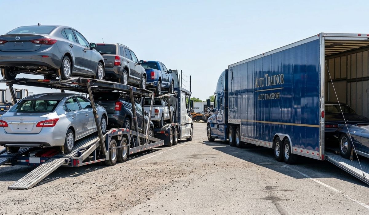 Open and enclosed auto transport options for car shipping from New Hampshire to Texas