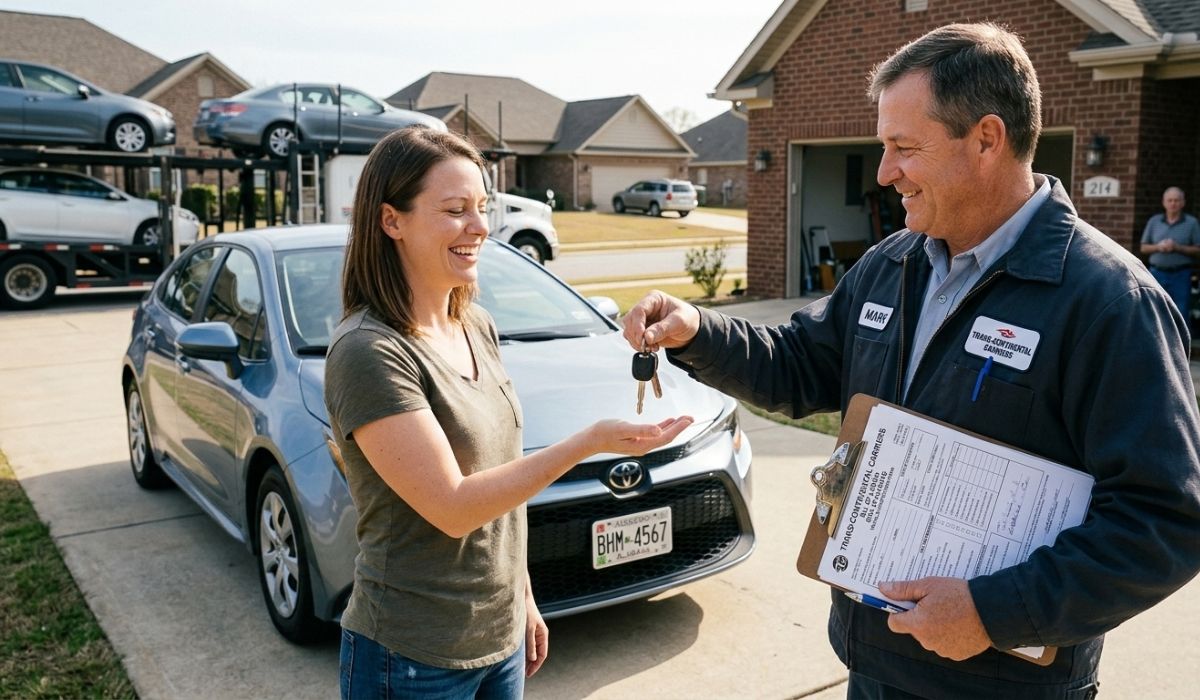 Post-delivery inspection checklist and documentation for safe New York to Alabama car transport