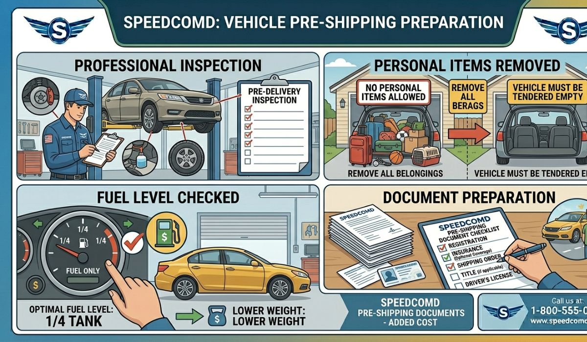 Preparing a car for Arkansas to Colorado auto transport with vehicle inspection and documentation