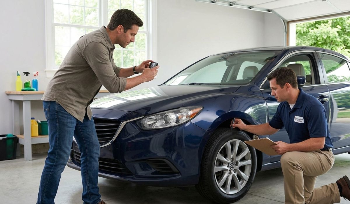 Preparing a vehicle for auto transport Ohio including cleaning, inspection, and photos