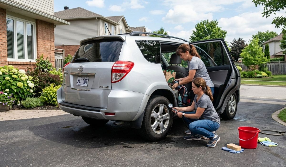 Preparing a vehicle for transport in South Dakota by cleaning and removing personal items before shipping