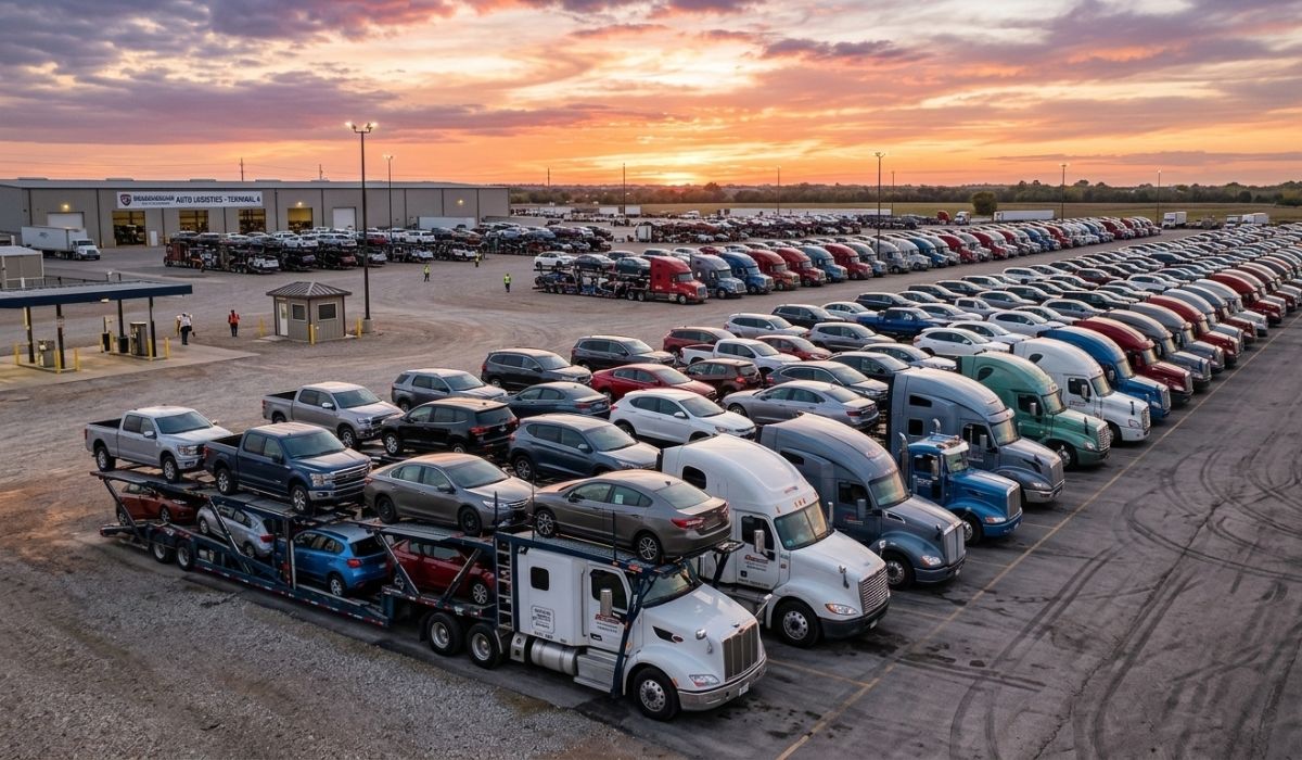 Professional Nebraska to New York auto transport company carrier trucks