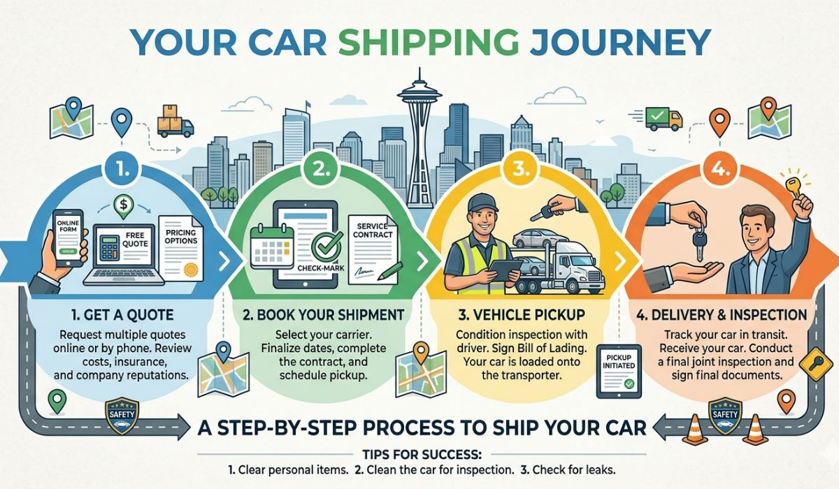 Step-by-step car shipping process from Alabama to Texas with SpeedComd