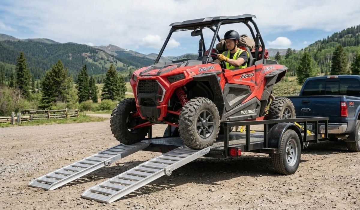 Step-by-step guide to load a UTV safely onto a trailer
