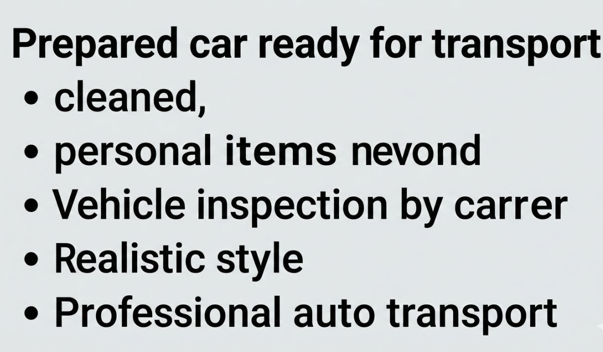 Tips for smooth cross country car shipping including vehicle preparation and inspection