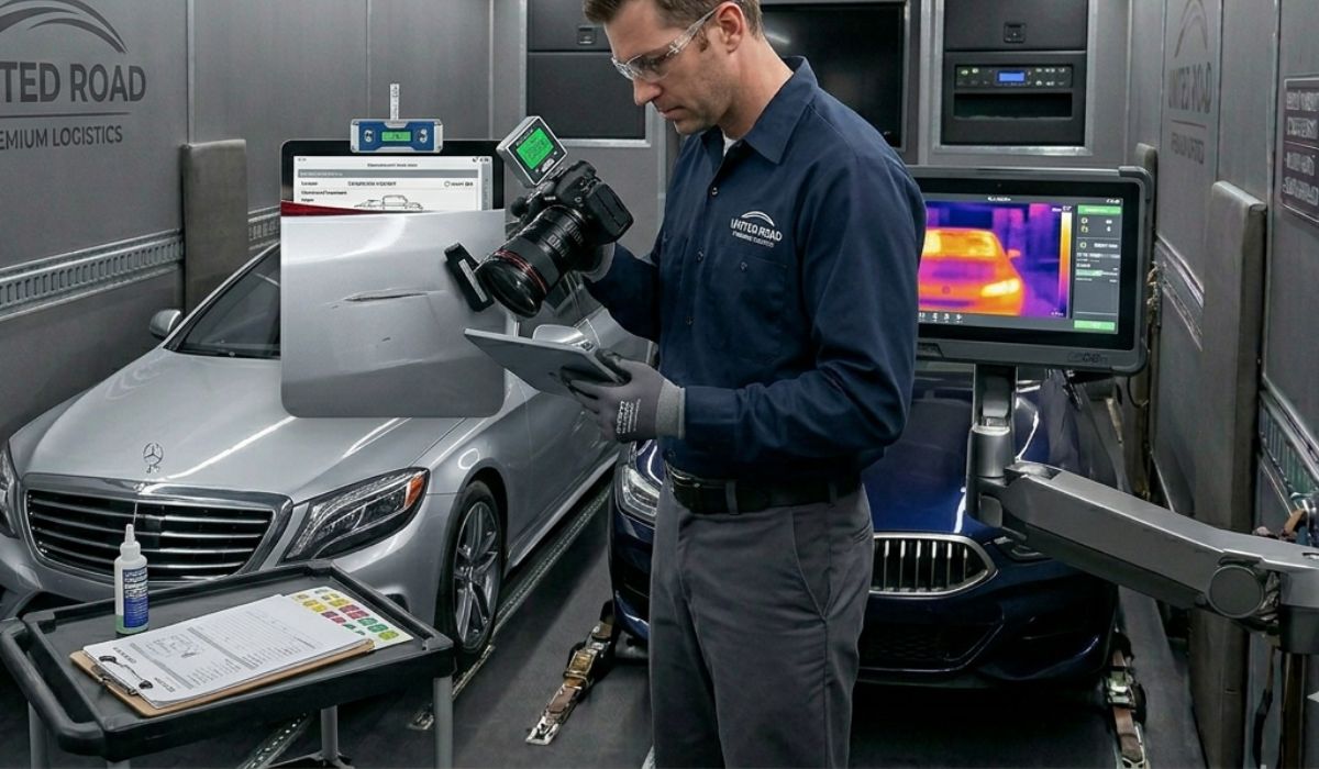 Vehicle inspection before auto transport shipping