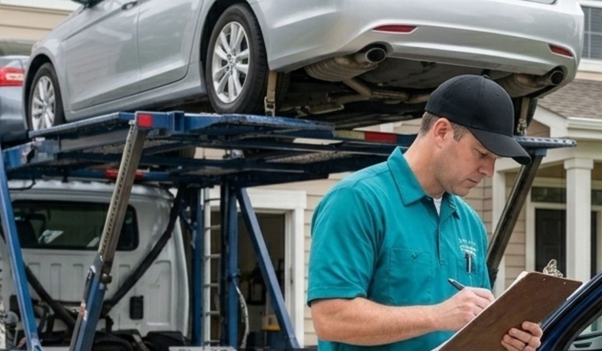 Vehicle inspection before interstate car shipping