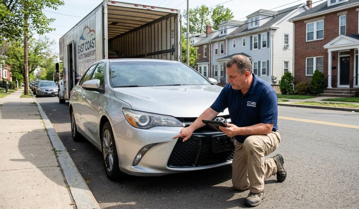 Vehicle pickup for Connecticut to Maryland car shipping services