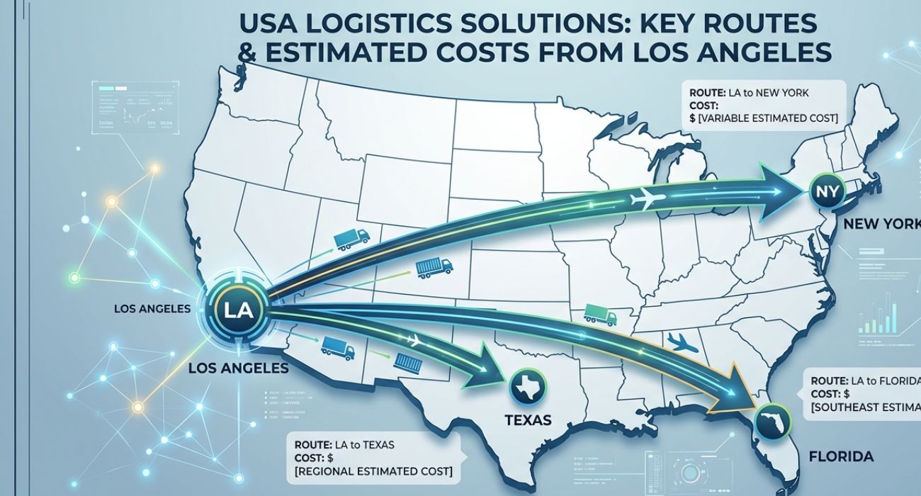 Car Shipping Cost Comparison Chart USA Routes