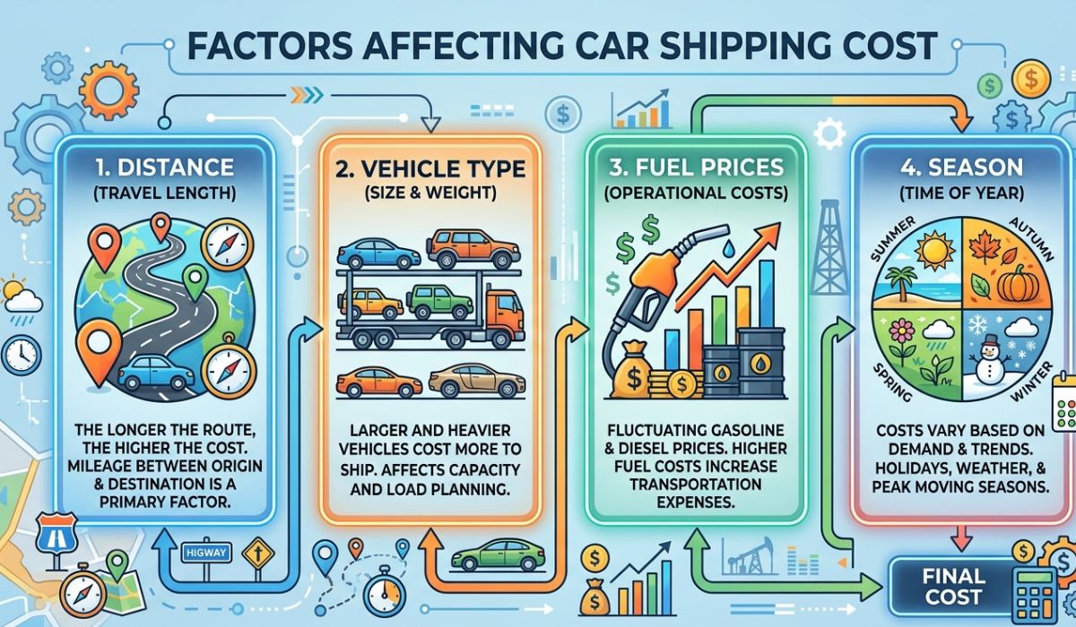 factors affecting car shipping cost in philadelphia