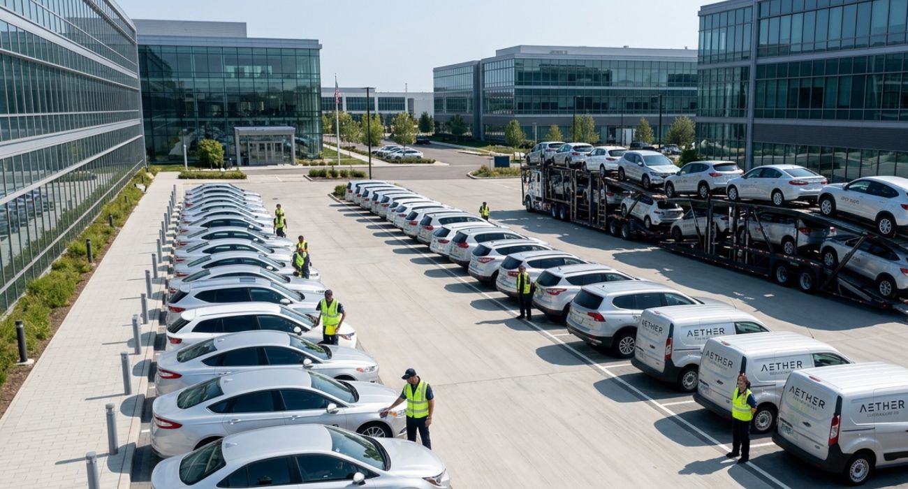 fleet vehicle transport using multi car shipping services