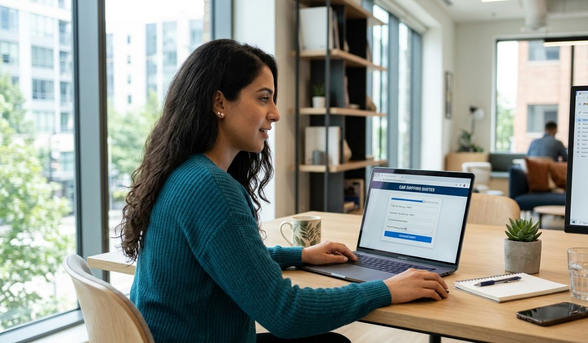 Instant Austin auto transport quote form for quick car shipping price estimate