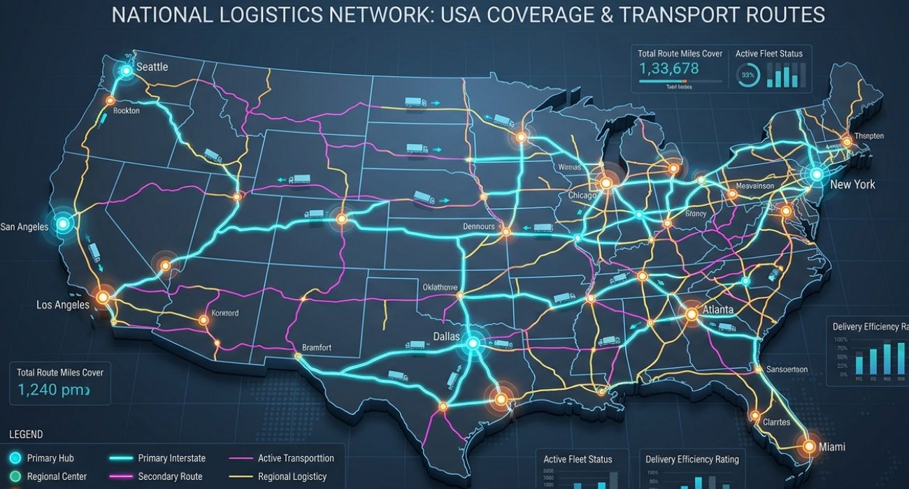 Nationwide auto transport network for Connecticut car shipping services