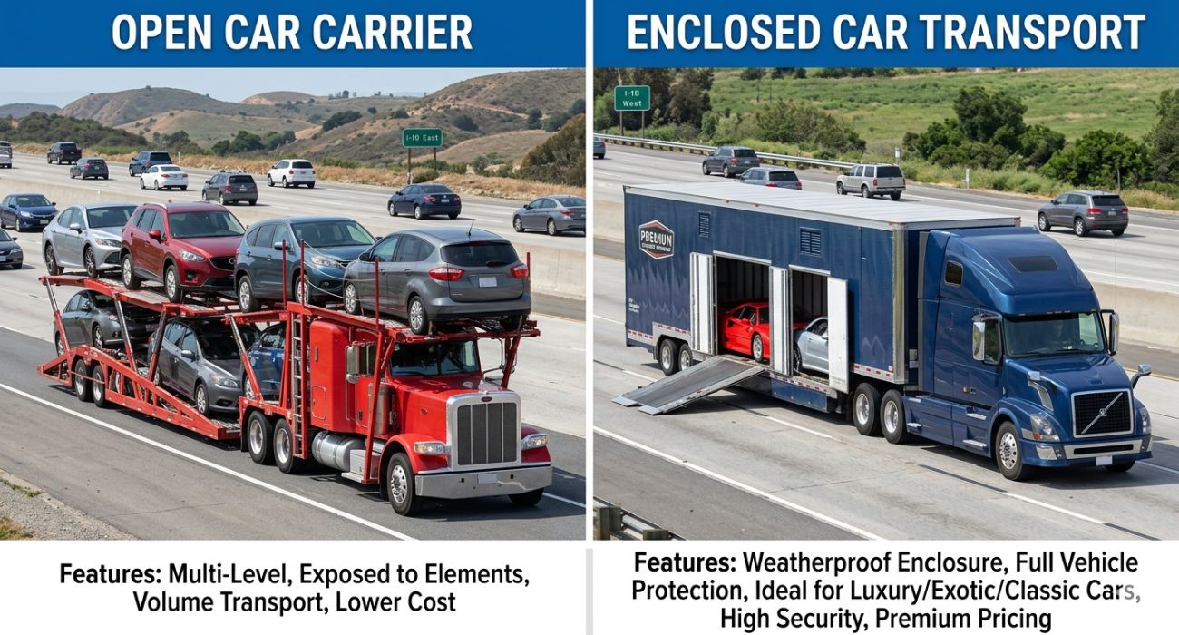 open vs enclosed multi car transport comparison