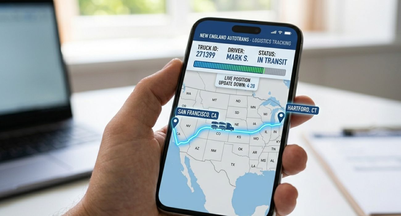 Real-time GPS tracking for auto shipping Connecticut vehicle transport