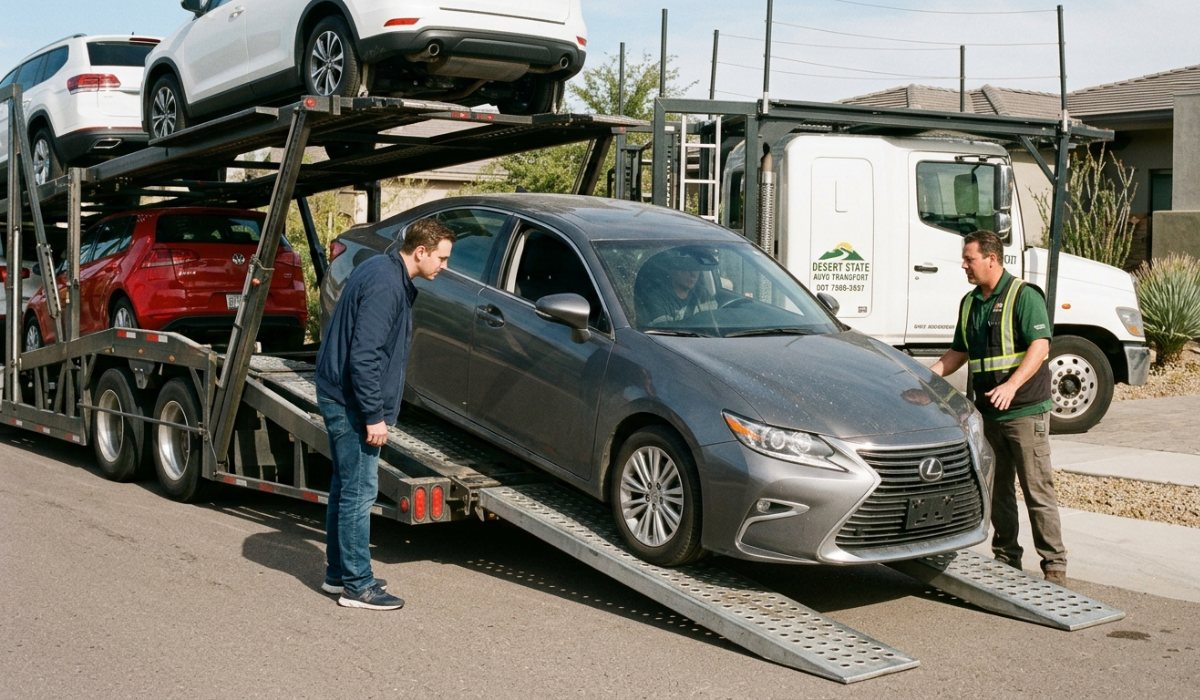 Receiving shipped vehicle in Phoenix with inspection and delivery process