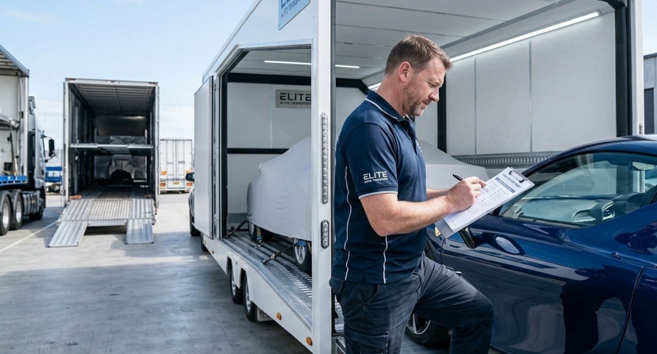 vehicle inspection report during car delivery process