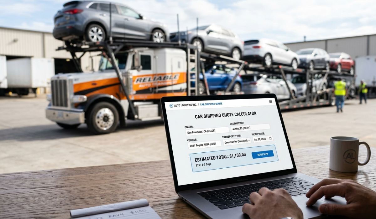 Instant car shipping quote calculator for Michigan to California auto transport
