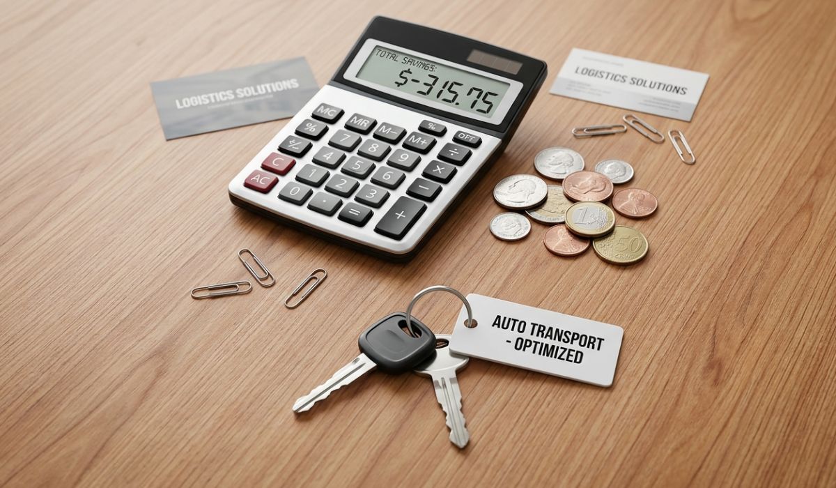 Car shipping quote calculator showing instant price estimate Houston to Los Angeles auto transport