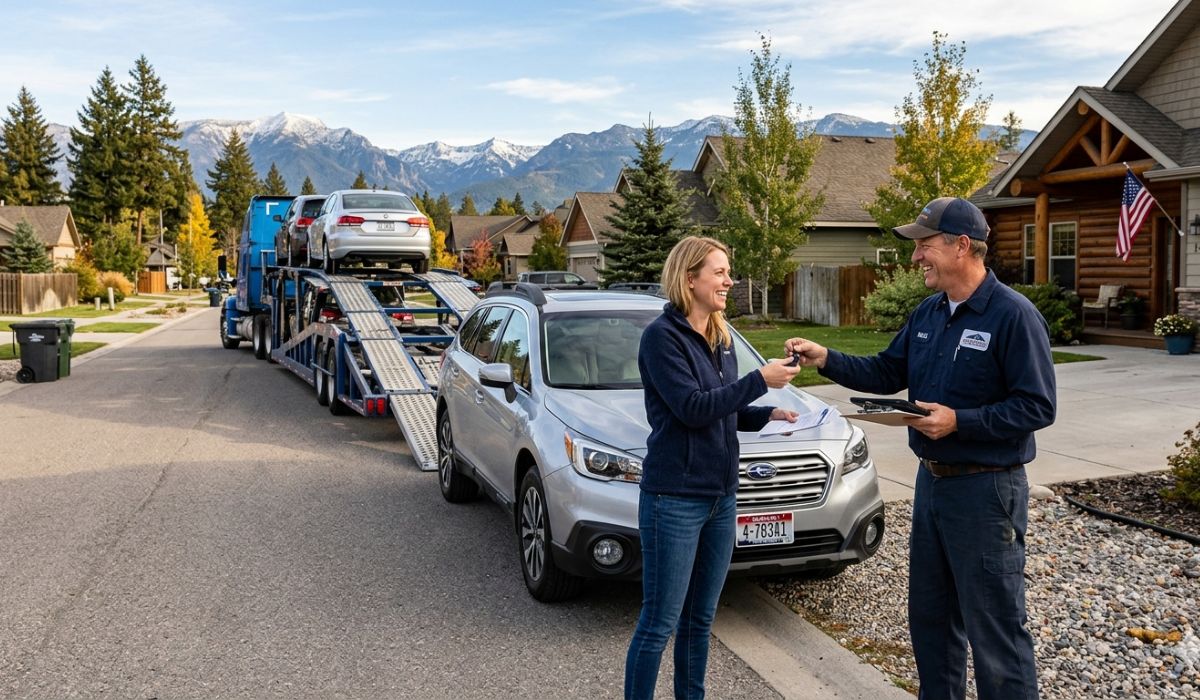 Customer using Montana car shipping services from SpeedComd