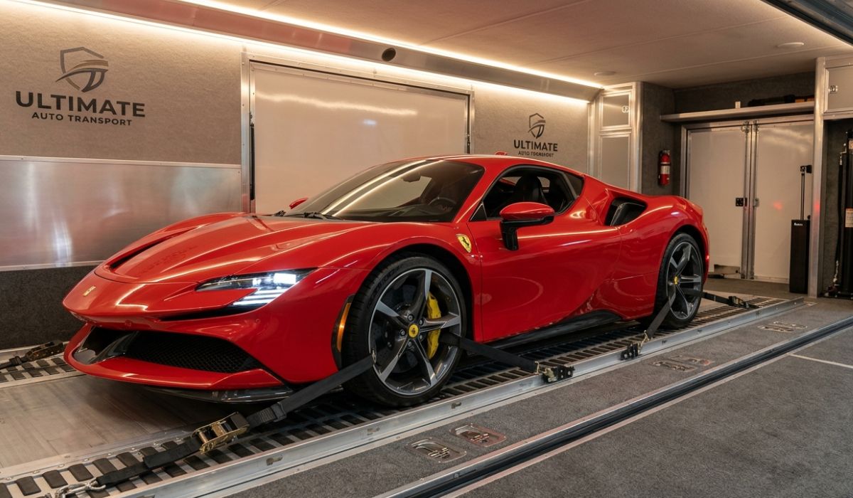 Enclosed car transport for luxury Louisiana car shipping protecting high value vehicles during long distance transport