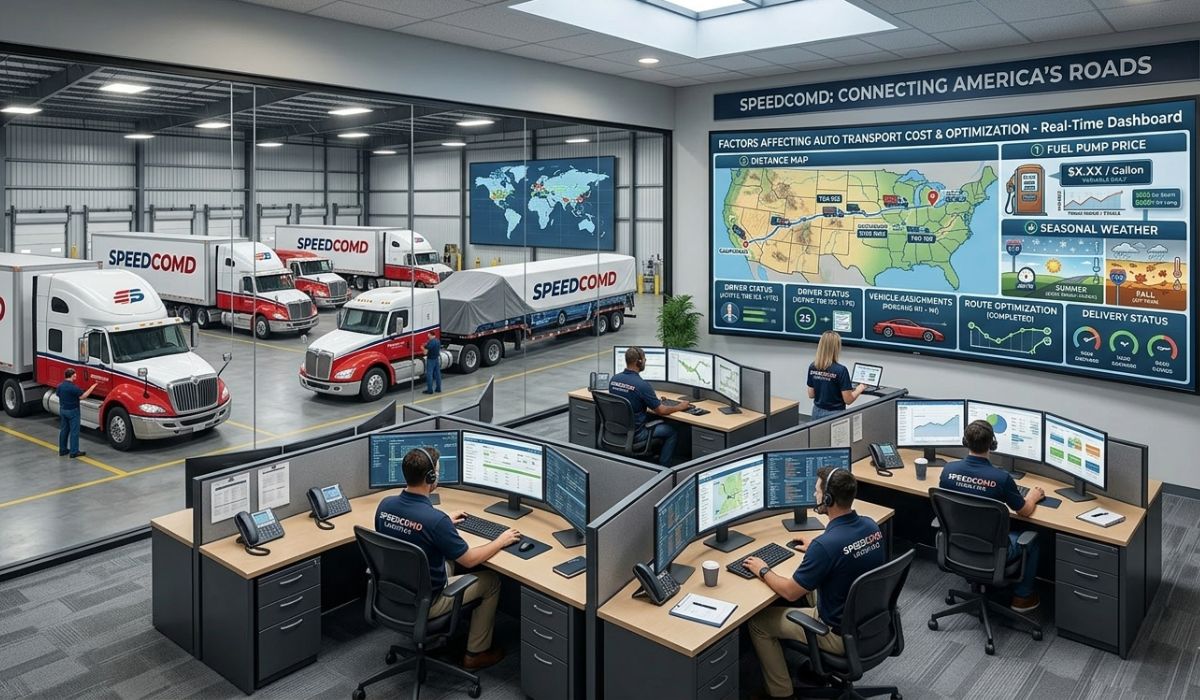Live vehicle tracking system showing car shipping status from Georgia to California