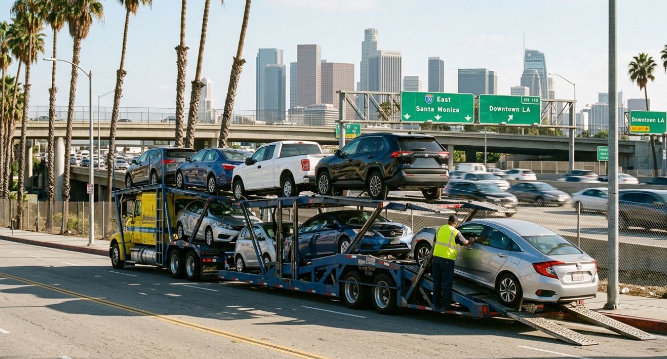 Los Angeles car shipping pickup location