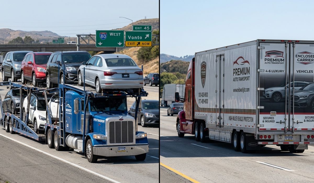 Open and enclosed auto transport trailers for Kentucky to New York vehicle shipping