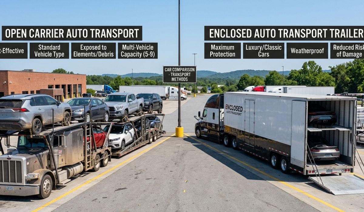 Open carrier and enclosed auto transport options for Vermont to Ohio vehicle shipping