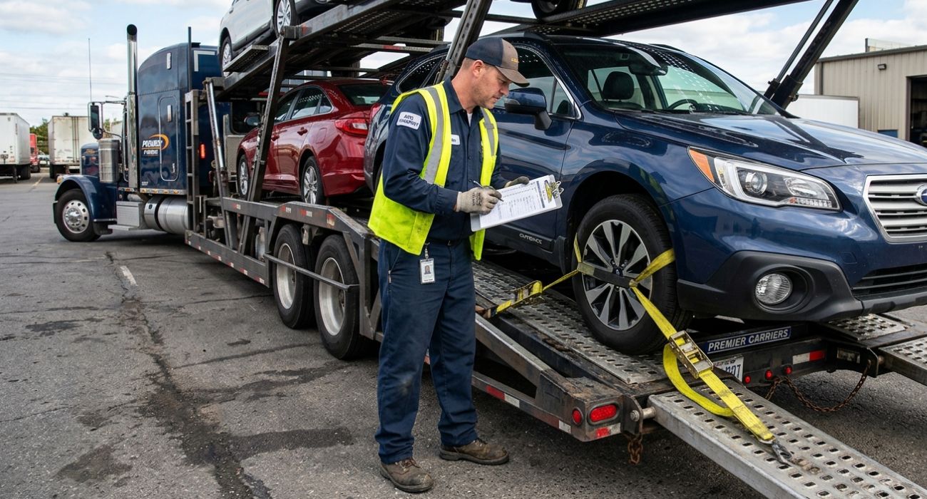 Vehicle inspection before California to North Carolina shipping